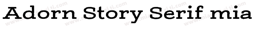 Adorn Story Serif mianfeiziti字体转换